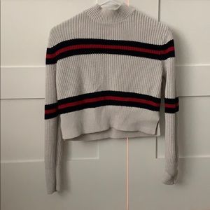 Cropped turtleneck sweater